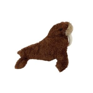 Sea World America 14" Soft Plush Toy 2017 Brown Fuzzy Walrus